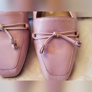 Enzo Angiolini Leather Lavender Loafers 9 N